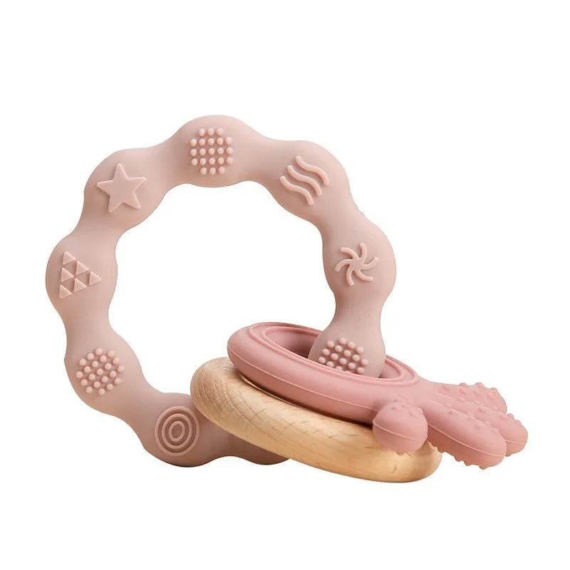 Baby Silicone Teether Gloves Toys BPA Free Silicone Soft Soothing Dental Care Gums Anti-eating Hand Molar Toys Baby Accessories