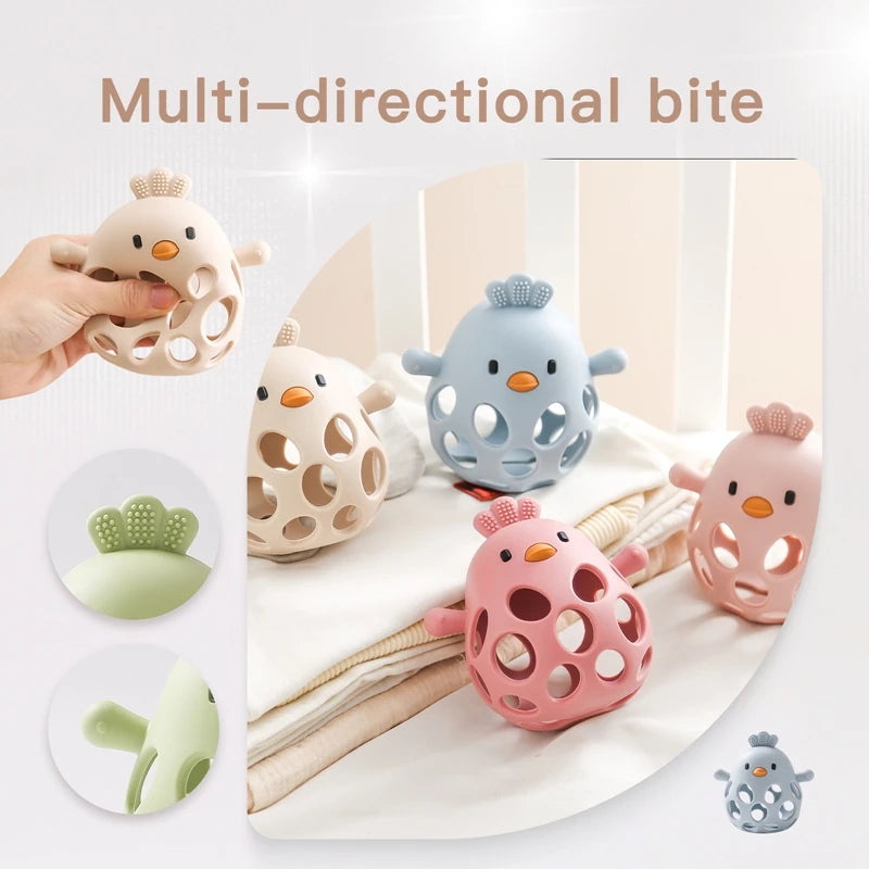 Baby Silicone Teether Gloves Toys BPA Free Silicone Soft Soothing Dental Care Gums Anti-eating Hand Molar Toys Baby Accessories