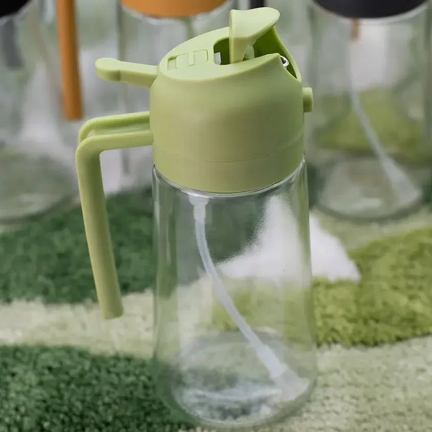 2in1 500ml Glass Oil Spray Bottle
