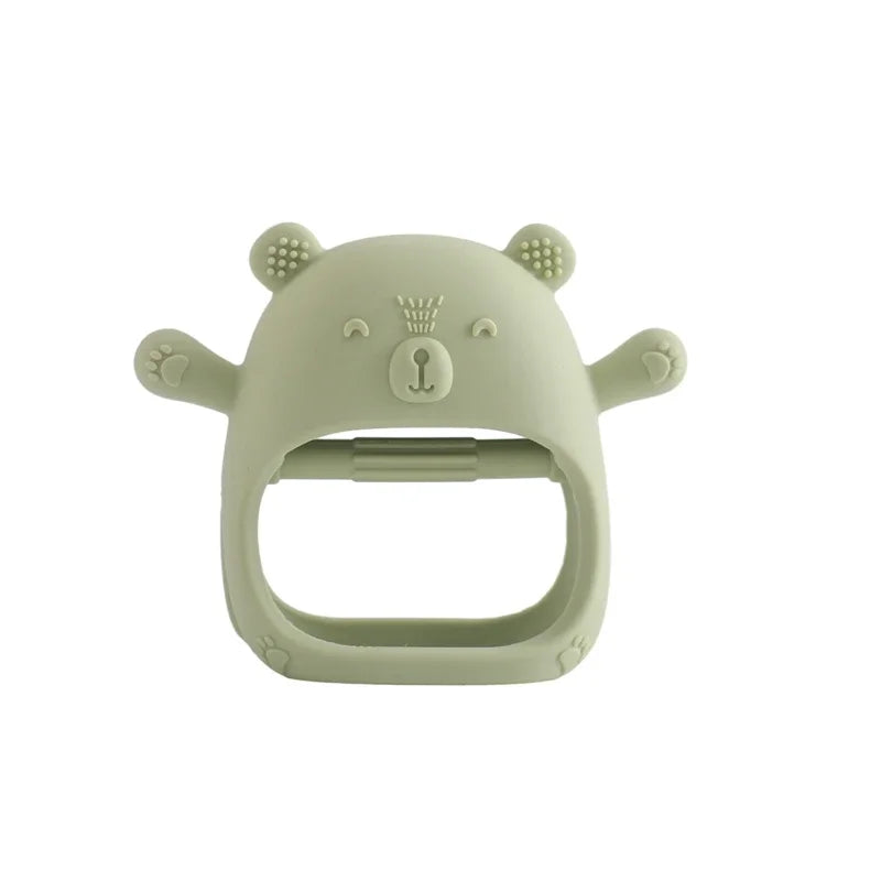 Baby Silicone Teether Gloves Toys BPA Free Silicone Soft Soothing Dental Care Gums Anti-eating Hand Molar Toys Baby Accessories