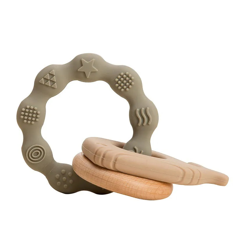 Baby Silicone Teether Gloves Toys BPA Free Silicone Soft Soothing Dental Care Gums Anti-eating Hand Molar Toys Baby Accessories