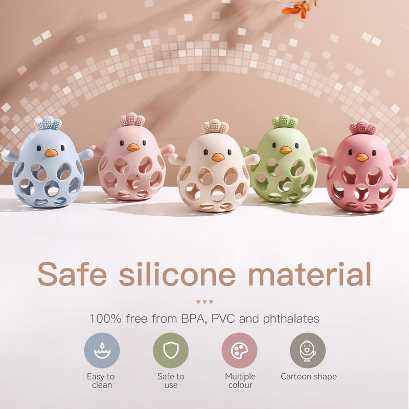 Baby Silicone Teether Gloves Toys BPA Free Silicone Soft Soothing Dental Care Gums Anti-eating Hand Molar Toys Baby Accessories