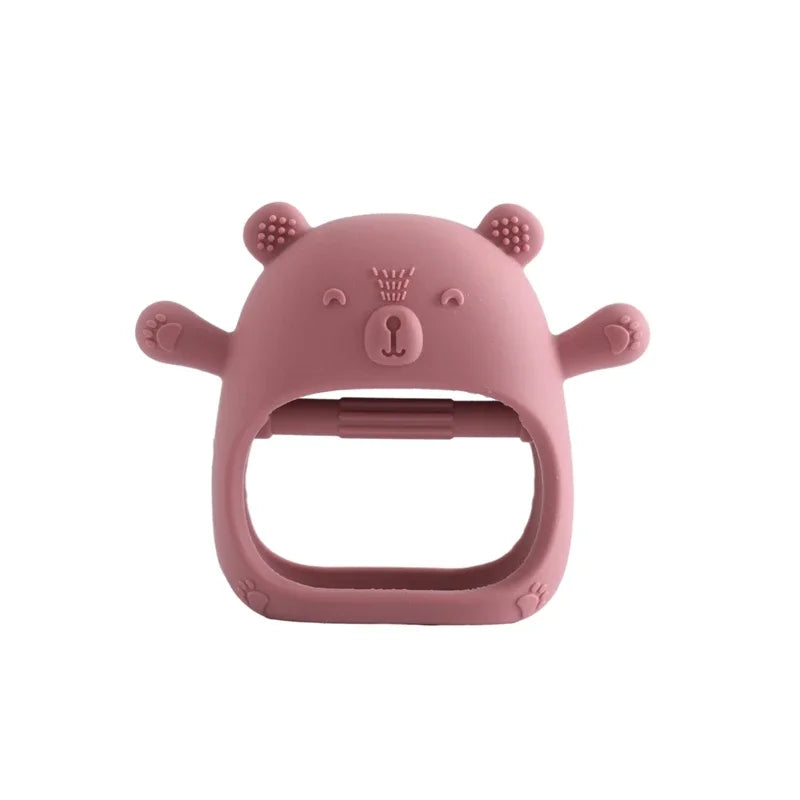 Baby Silicone Teether Gloves Toys BPA Free Silicone Soft Soothing Dental Care Gums Anti-eating Hand Molar Toys Baby Accessories