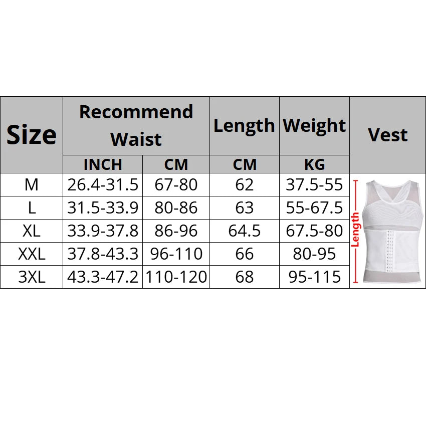 Mens Body Shaper Compression