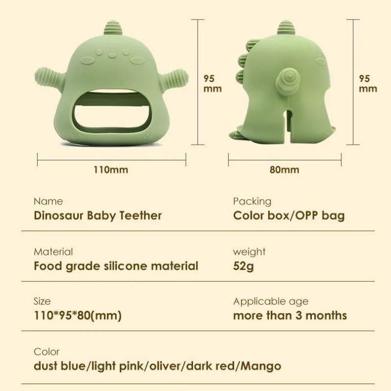 Baby Silicone Teether Gloves Toys BPA Free Silicone Soft Soothing Dental Care Gums Anti-eating Hand Molar Toys Baby Accessories