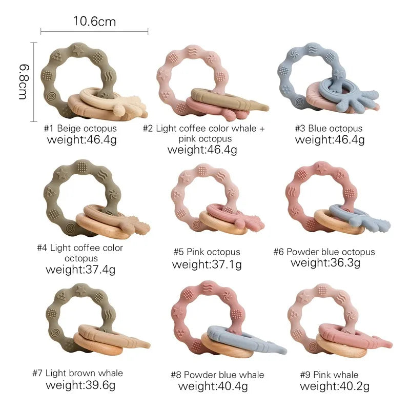Baby Silicone Teether Gloves Toys BPA Free Silicone Soft Soothing Dental Care Gums Anti-eating Hand Molar Toys Baby Accessories