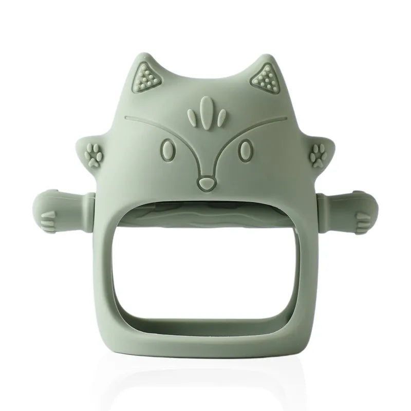 Baby Silicone Teether Gloves Toys BPA Free Silicone Soft Soothing Dental Care Gums Anti-eating Hand Molar Toys Baby Accessories
