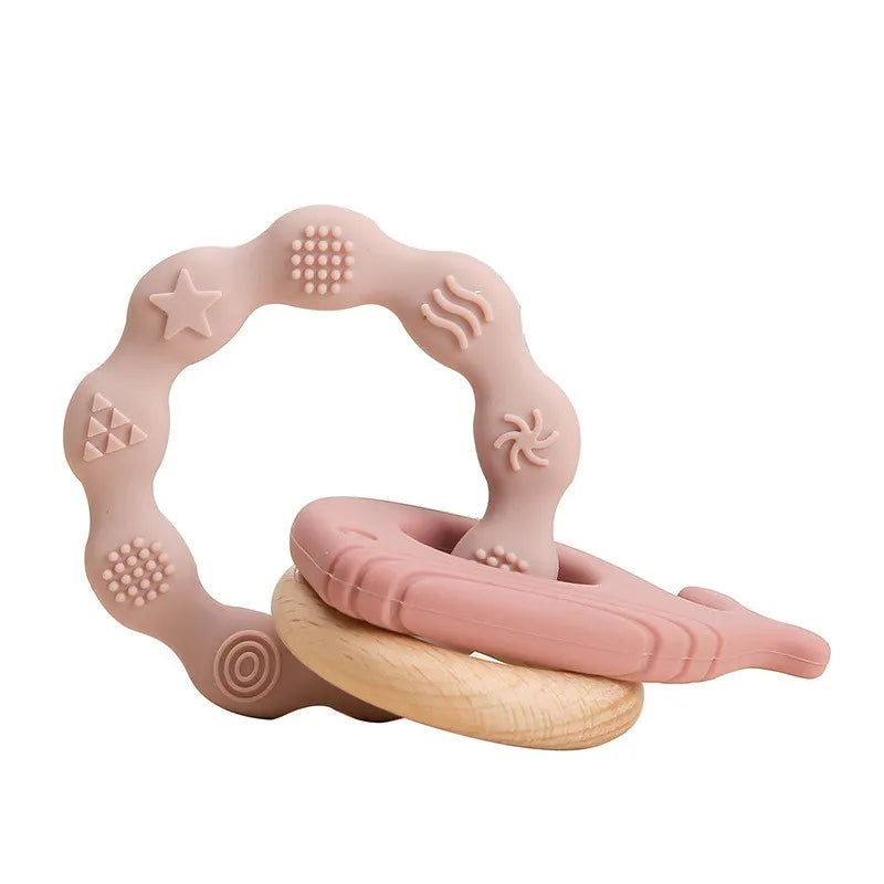 Baby Silicone Teether Gloves Toys BPA Free Silicone Soft Soothing Dental Care Gums Anti-eating Hand Molar Toys Baby Accessories