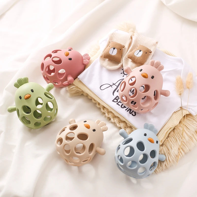 Baby Silicone Teether Gloves Toys BPA Free Silicone Soft Soothing Dental Care Gums Anti-eating Hand Molar Toys Baby Accessories