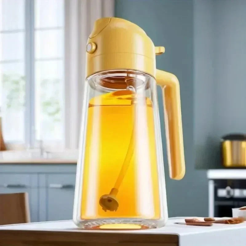 2in1 500ml Glass Oil Spray Bottle
