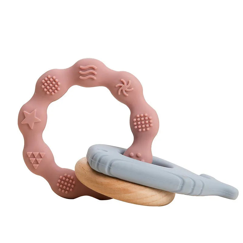 Baby Silicone Teether Gloves Toys BPA Free Silicone Soft Soothing Dental Care Gums Anti-eating Hand Molar Toys Baby Accessories