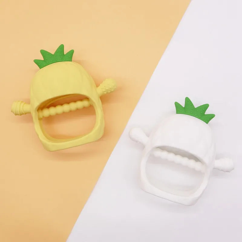 Baby Silicone Teether Gloves Toys BPA Free Silicone Soft Soothing Dental Care Gums Anti-eating Hand Molar Toys Baby Accessories