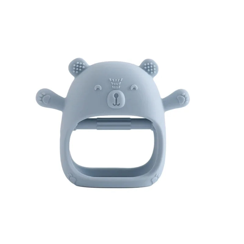 Baby Silicone Teether Gloves Toys BPA Free Silicone Soft Soothing Dental Care Gums Anti-eating Hand Molar Toys Baby Accessories