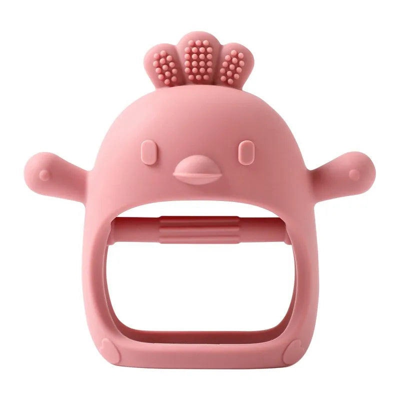 Baby Silicone Teether Gloves Toys BPA Free Silicone Soft Soothing Dental Care Gums Anti-eating Hand Molar Toys Baby Accessories