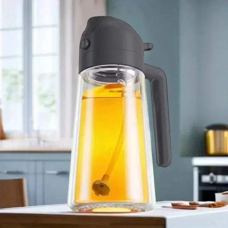 2in1 500ml Glass Oil Spray Bottle