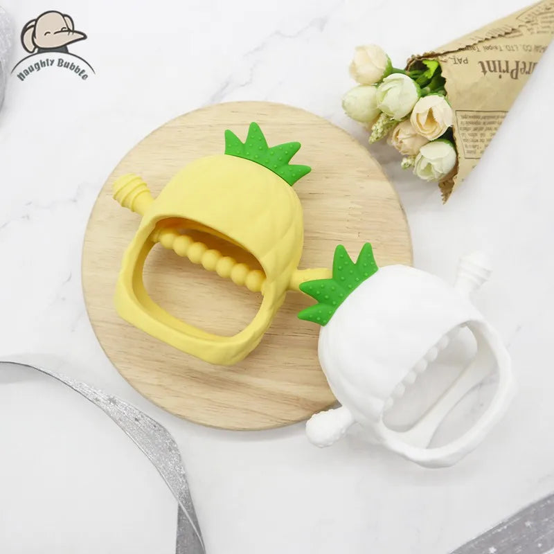 Baby Silicone Teether Gloves Toys BPA Free Silicone Soft Soothing Dental Care Gums Anti-eating Hand Molar Toys Baby Accessories