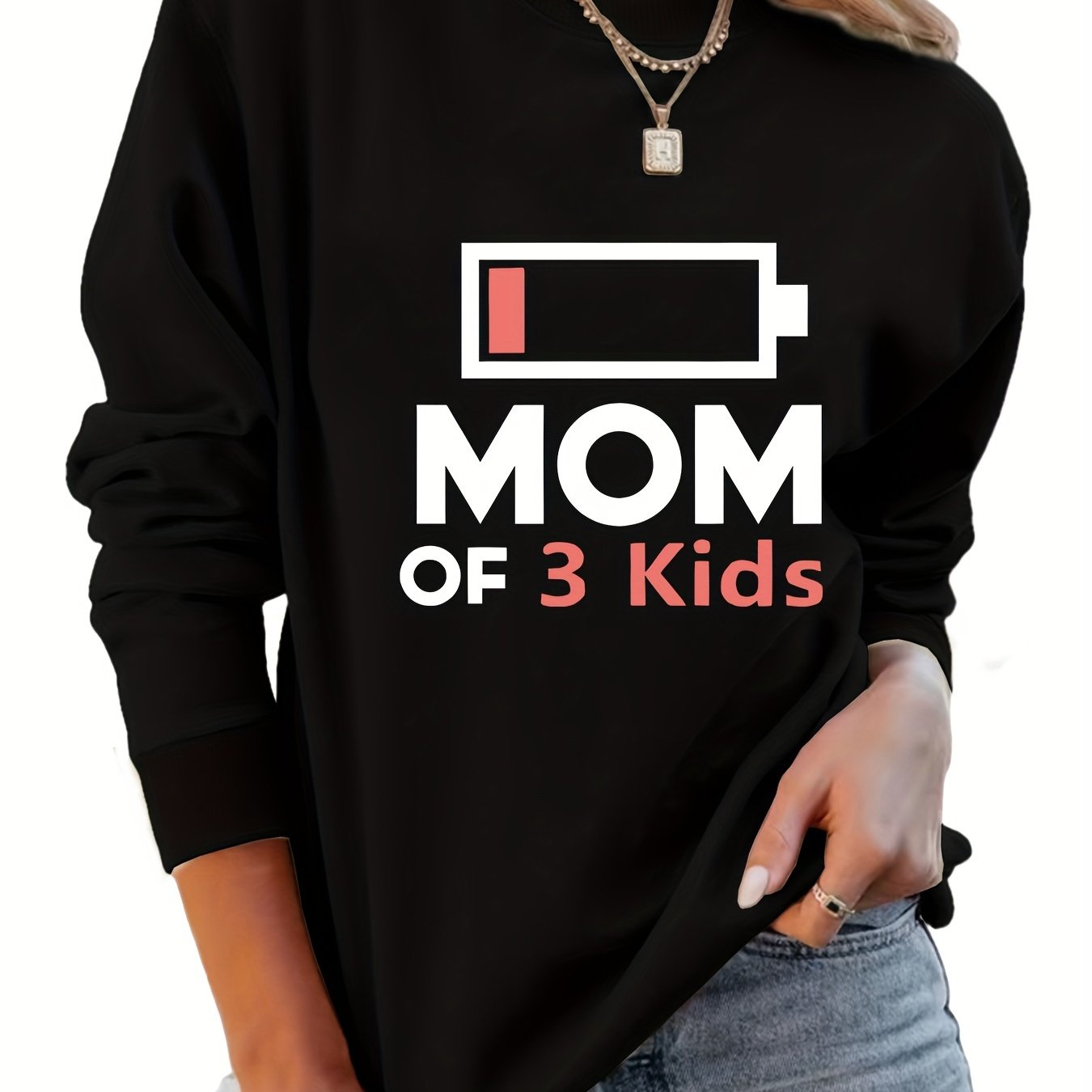 Mom Of 3 Kids Sweatshirt