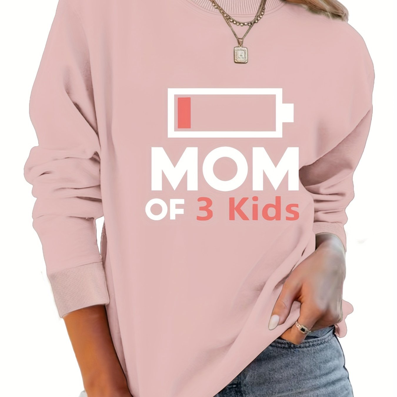 Mom Of 3 Kids Sweatshirt