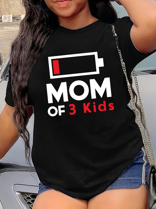 Women'S Casual MOM OF 3 Shirt