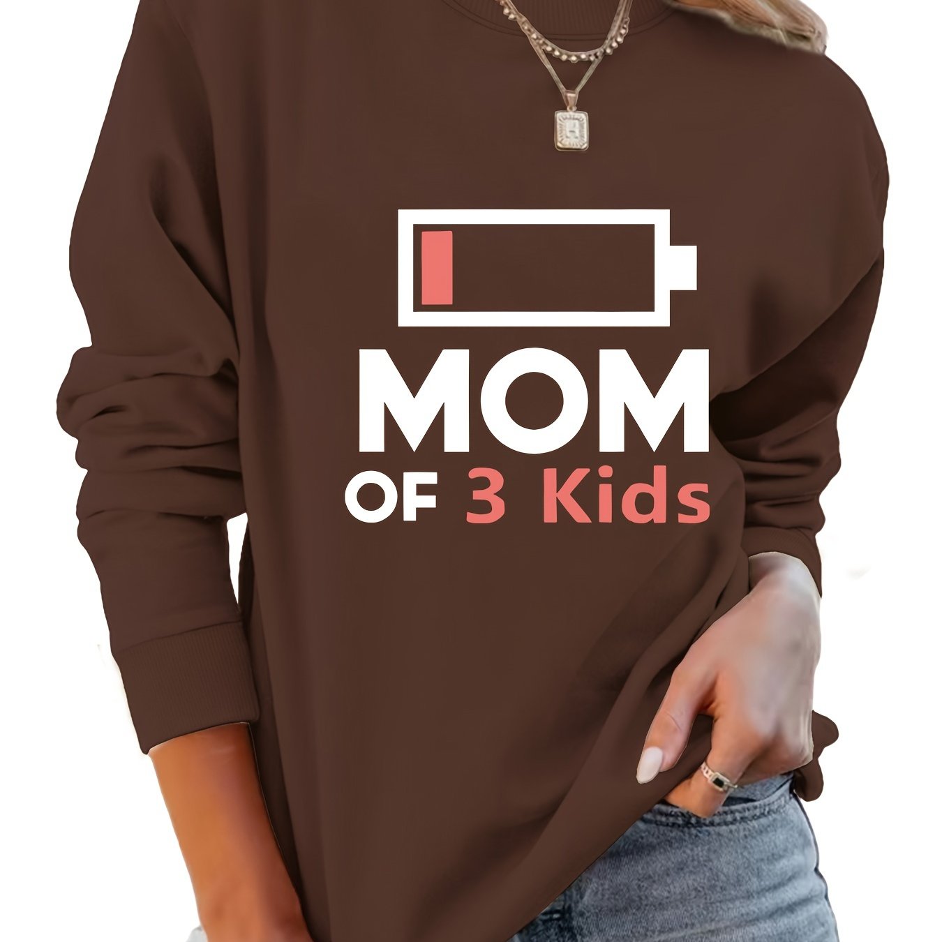 Mom Of 3 Kids Sweatshirt