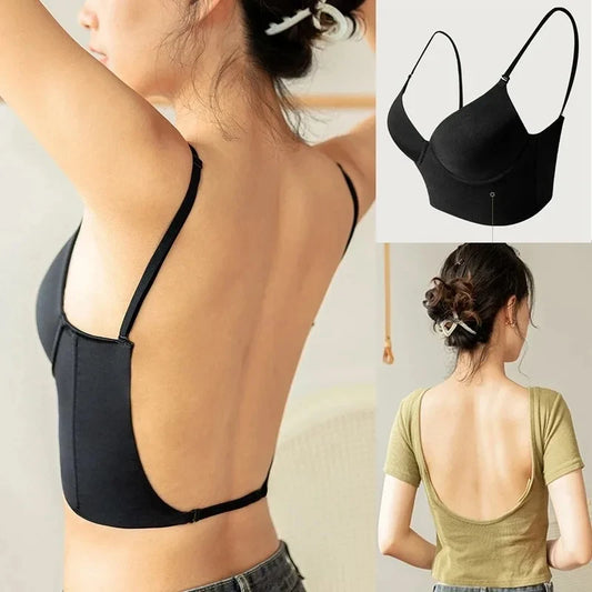 U Plunge Bras Backless
