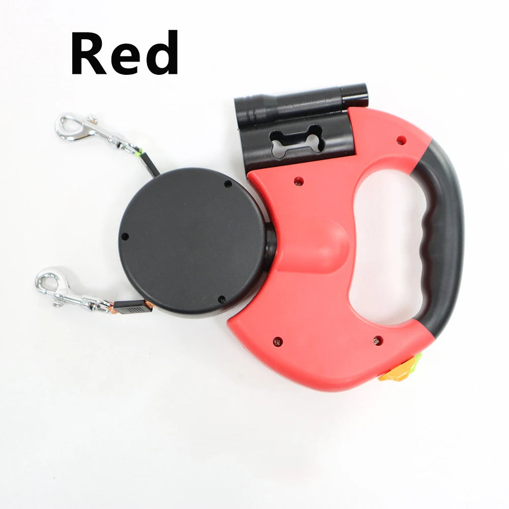 Dual Dog Leash with LED Light