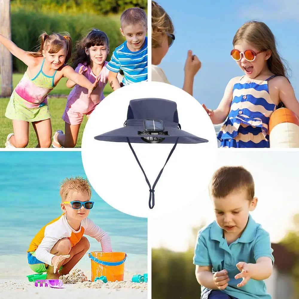 Children Hat With Solar Fan