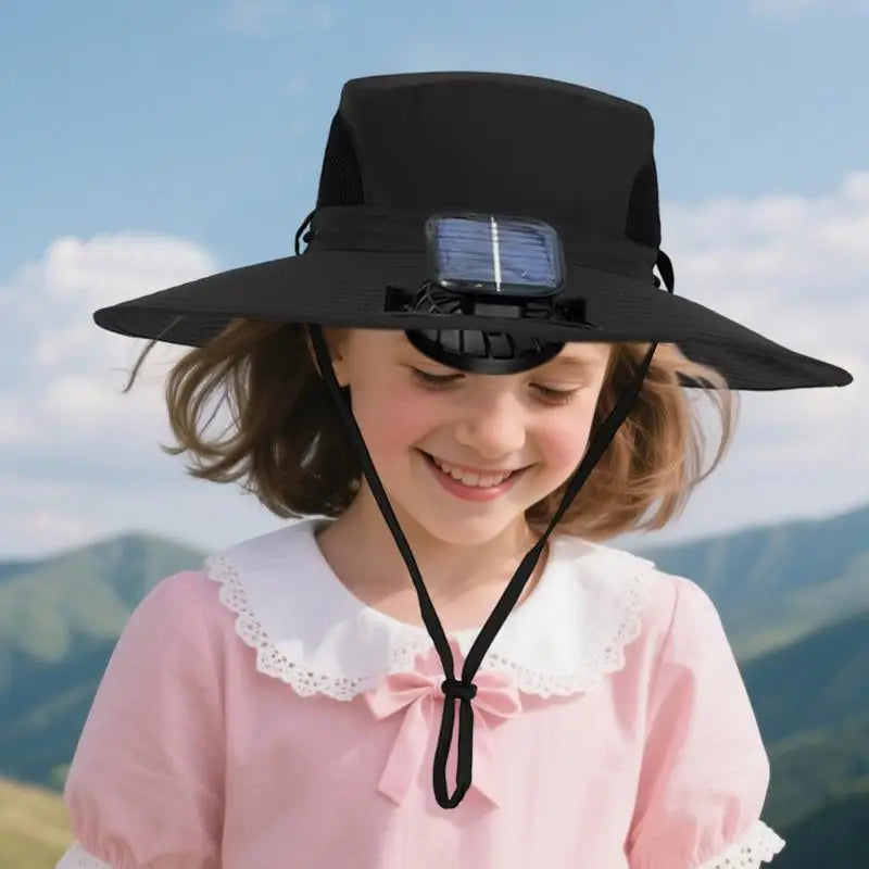 Children Hat With Solar Fan