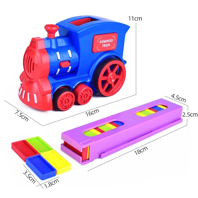 Electric Laying domino train