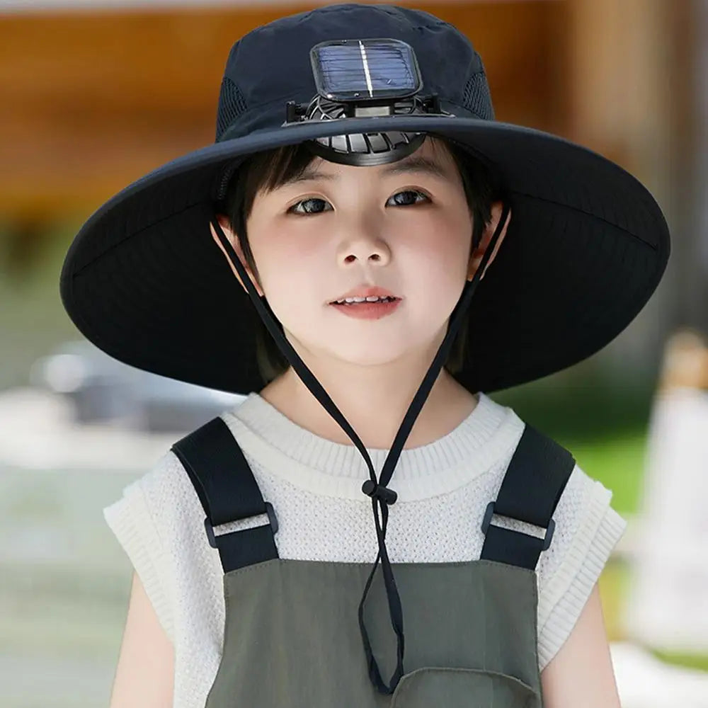 Children Hat With Solar Fan