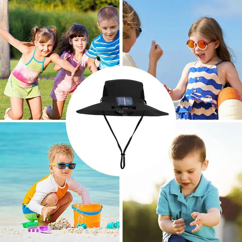 Children Hat With Solar Fan