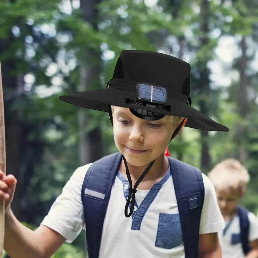 Children Hat With Solar Fan