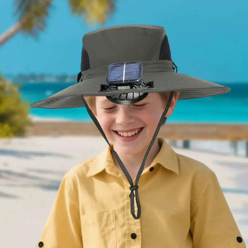 Children Hat With Solar Fan