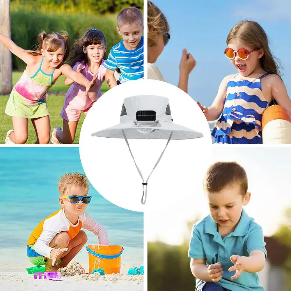 Children Hat With Solar Fan