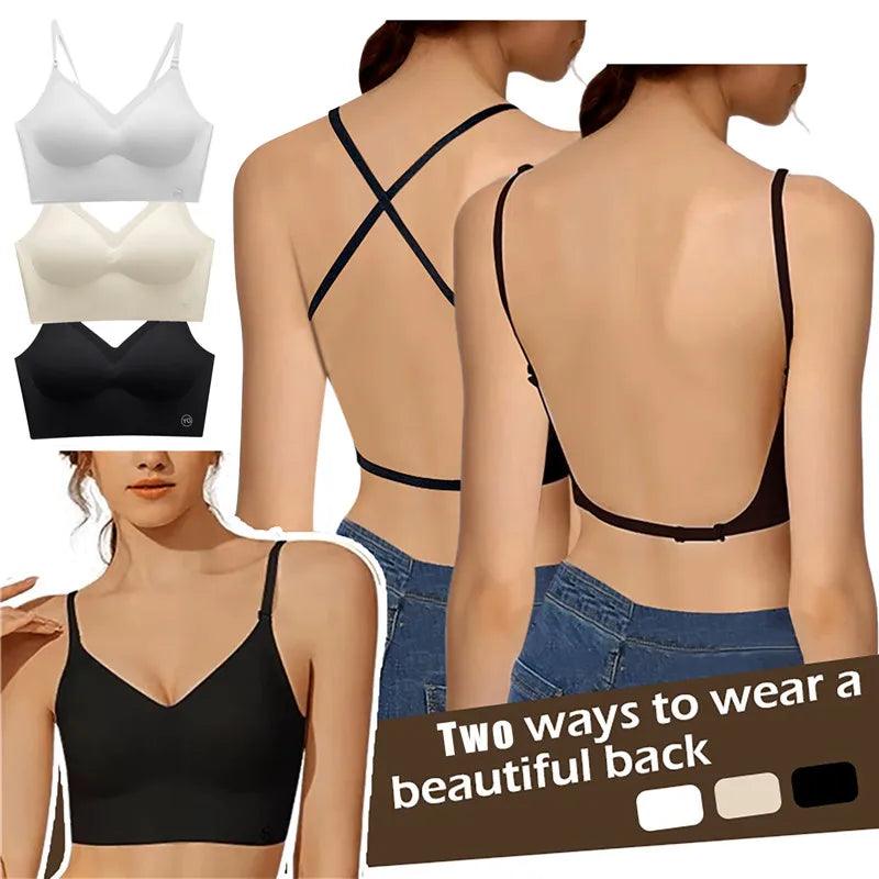 U Plunge Bras Backless