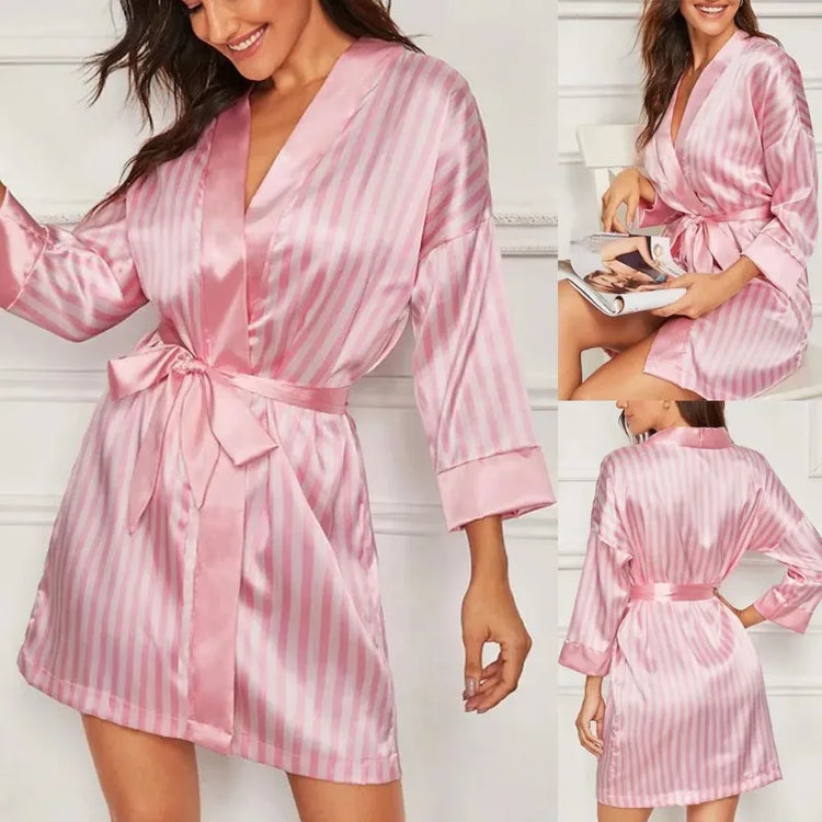 Satin Kimono Bathrobe
