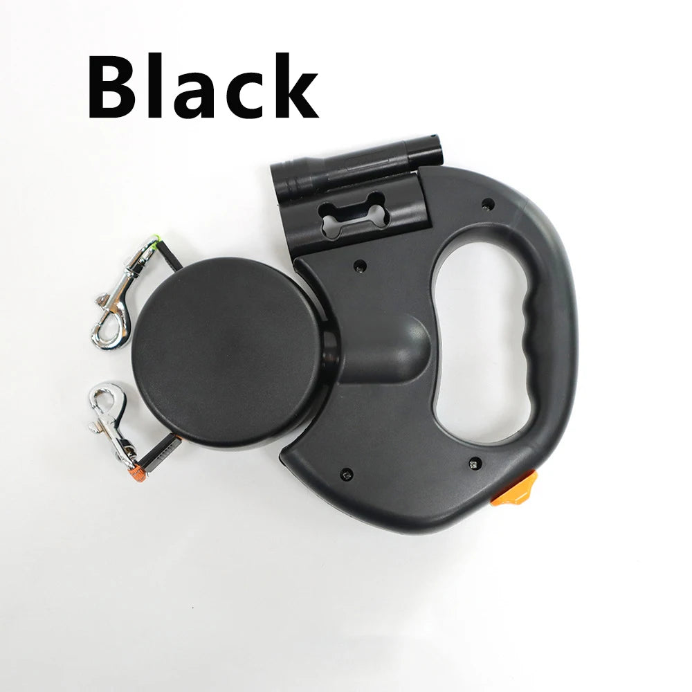 Dual Dog Leash with LED Light