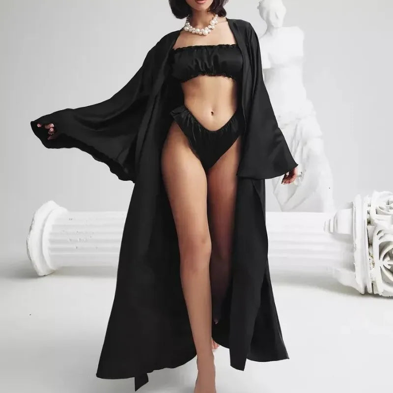 Long Bell-Sleeve Robe