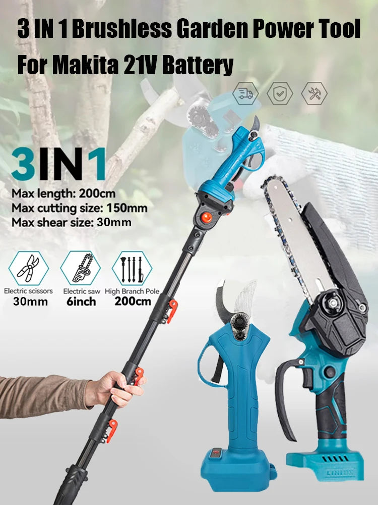 3 IN 1 Electric Chainsaw