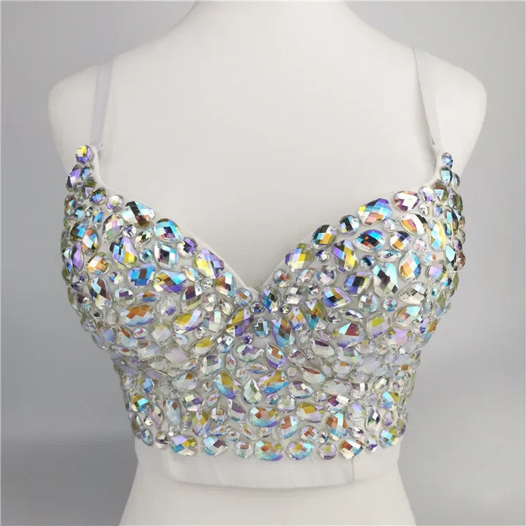 Rhinestone Bustier Top