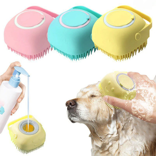 Dog Cat Bath Massage Gloves
