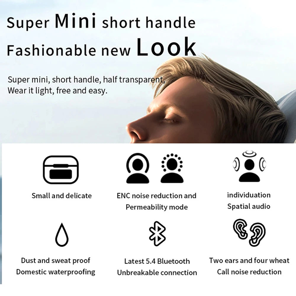 Noise Cancellation Touch Control Earphone Wireless