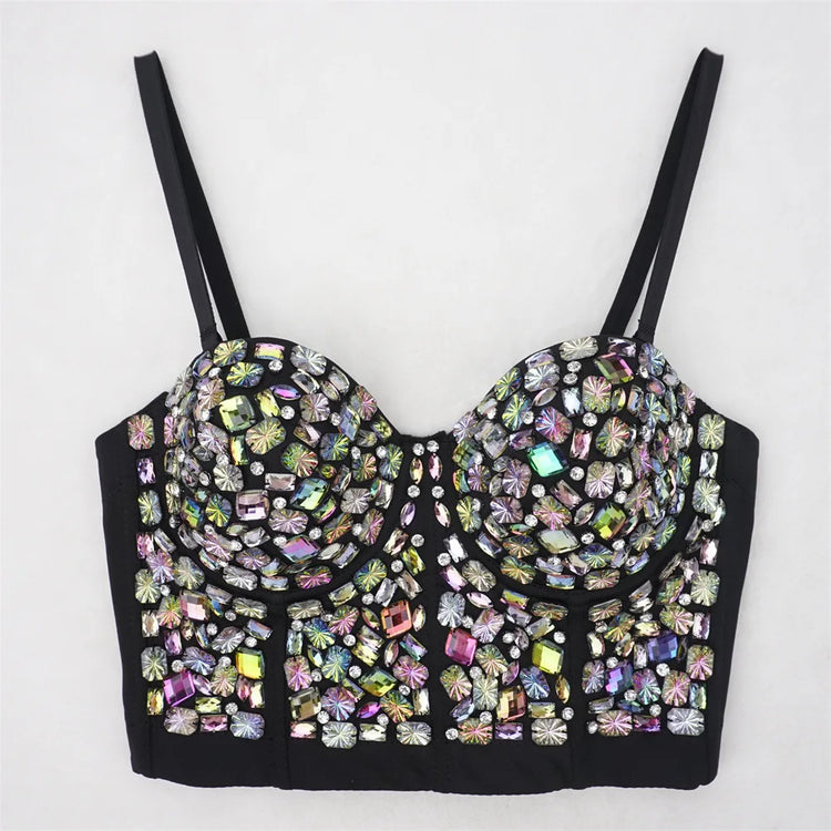 Rhinestone Bustier Top