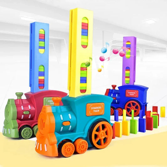 Electric Laying domino train