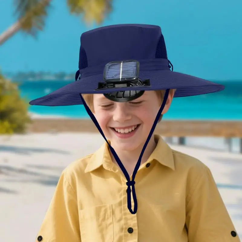 Children Hat With Solar Fan
