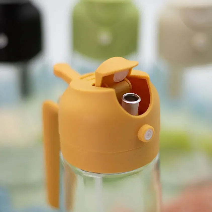 2in1 500ml Glass Oil Spray Bottle
