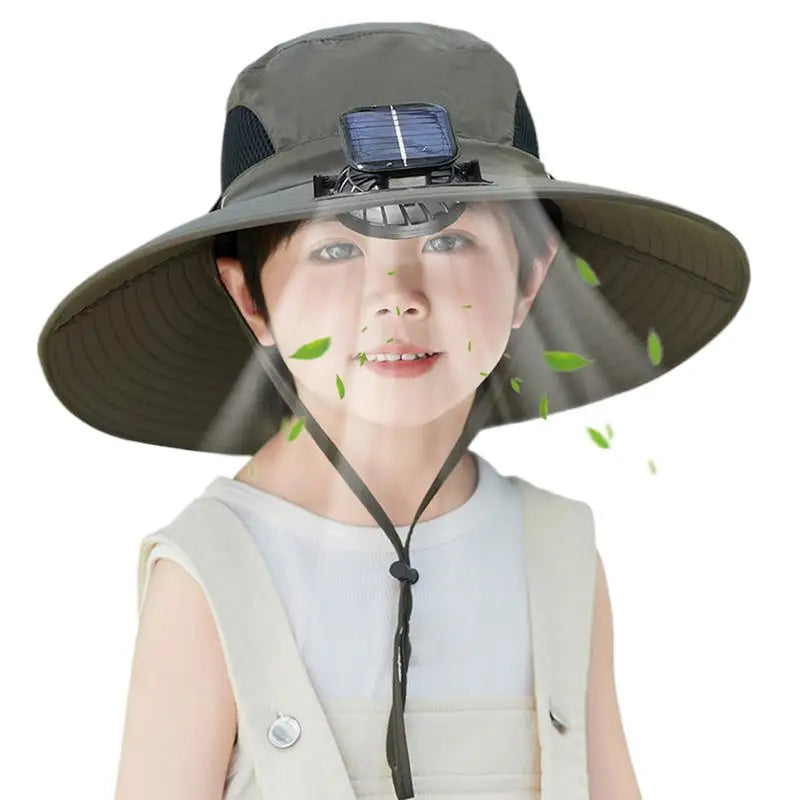 Children Hat With Solar Fan