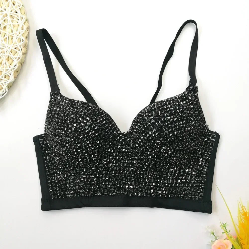 Rhinestone Bustier Top