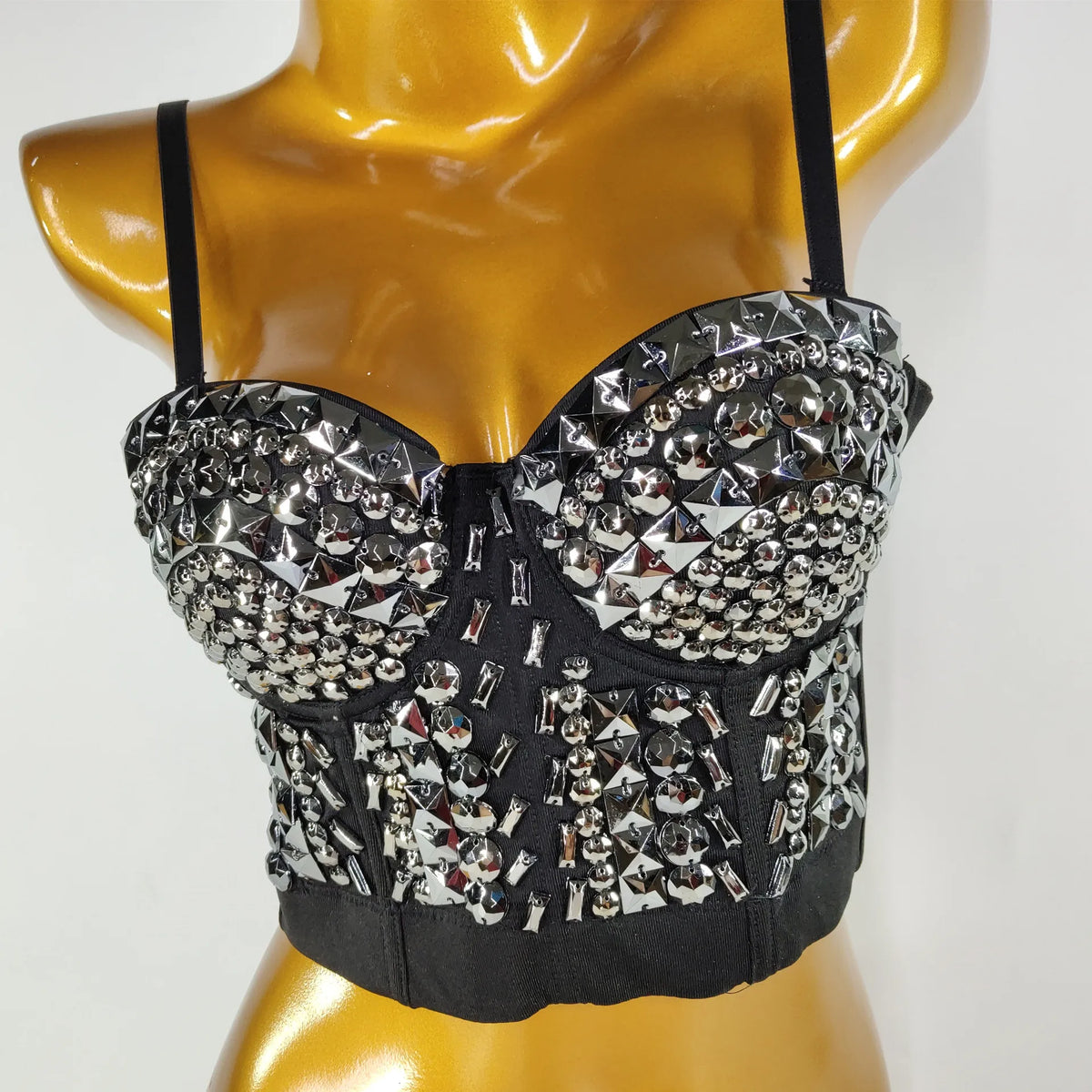 Rhinestone Bustier Top
