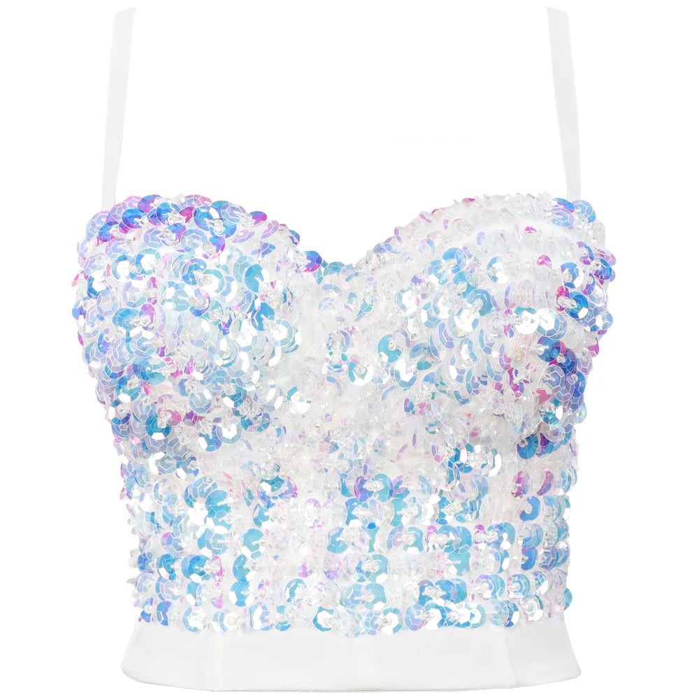 Rhinestone Bustier Top